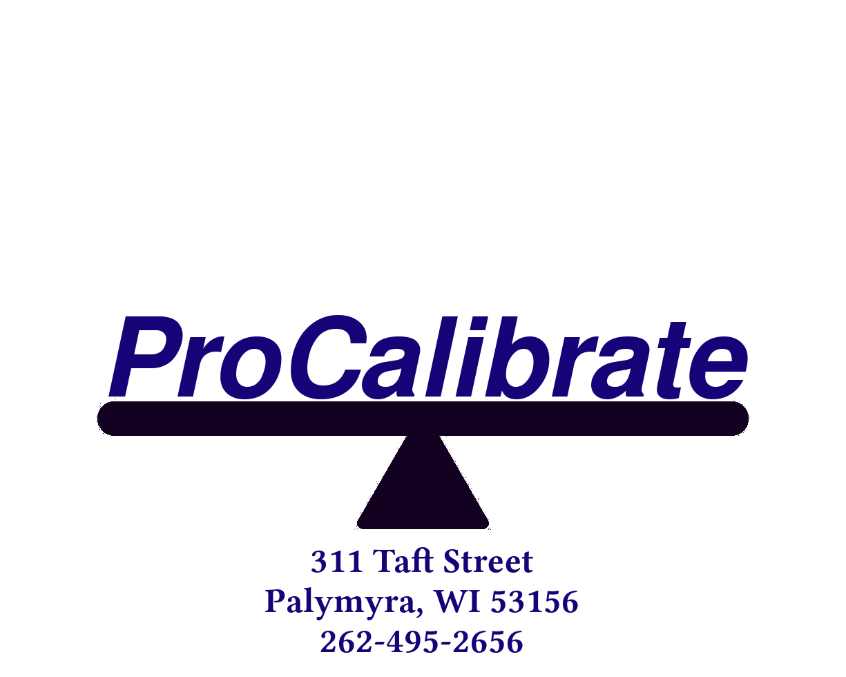 ProCalibrate Calibrations
